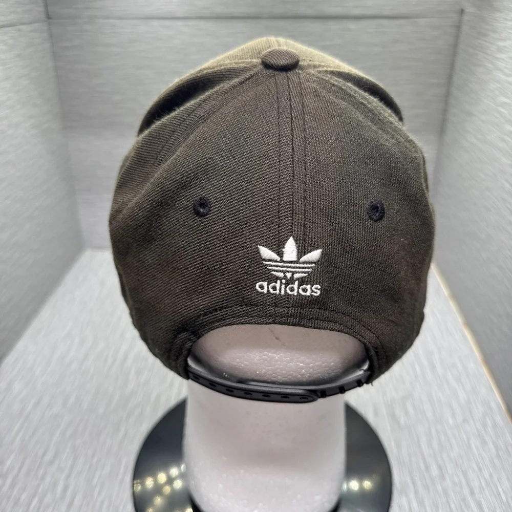 Adidas Trefoil Brown Snapback Hat‎ Embroidered Logo Adjustable Cap Streetwear
